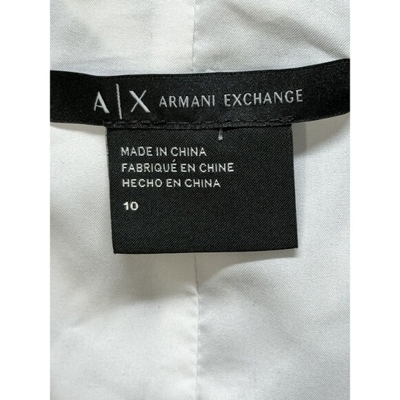 Armani Exchange Women's Wrap Visitar › Stripe Printed Maxi Dress V Neck 10 - Picture 15 of 16